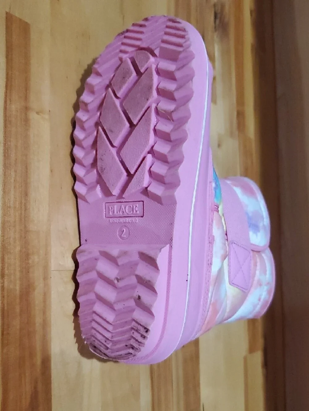 The Children's Place Pink Tie-Dye Girls Snow Boots